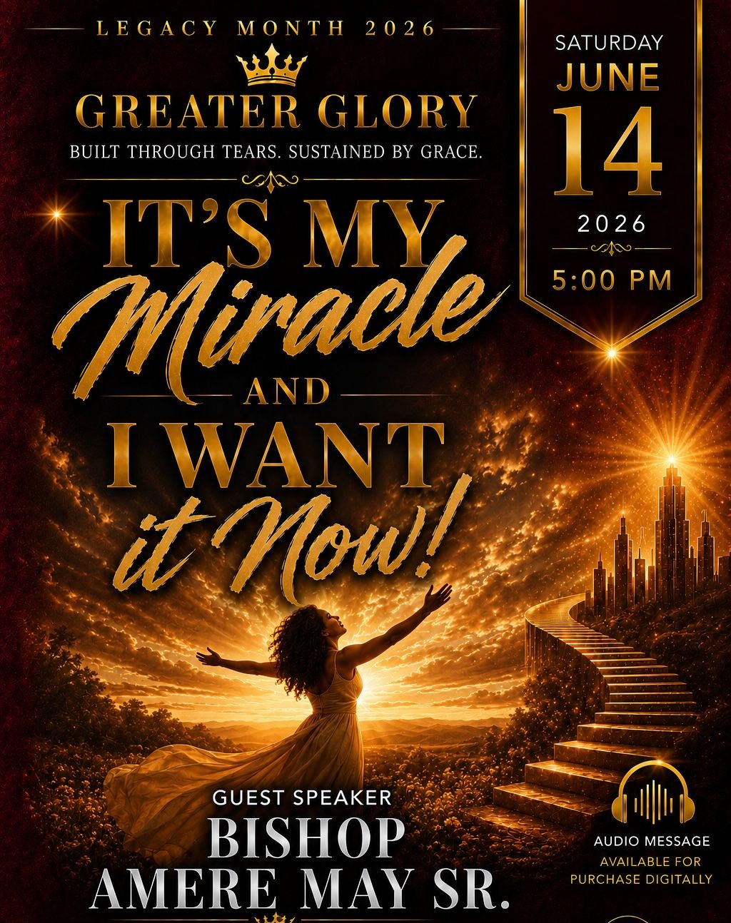 IT'S MY MIRACLE AND I WAN'T IT NOW 061426PM