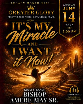 IT'S MY MIRACLE AND I WAN'T IT NOW 061426PM