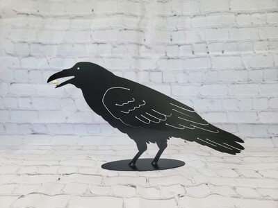 Crow with Pearl Stand