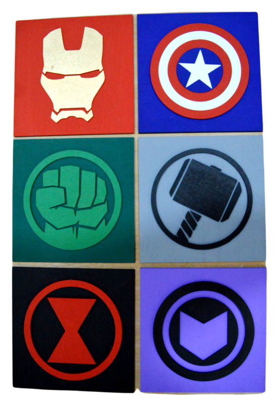 Set Cuadros Marvel Vengadores