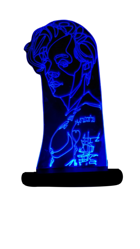Lámpara Led Acrilico Harry Styles
