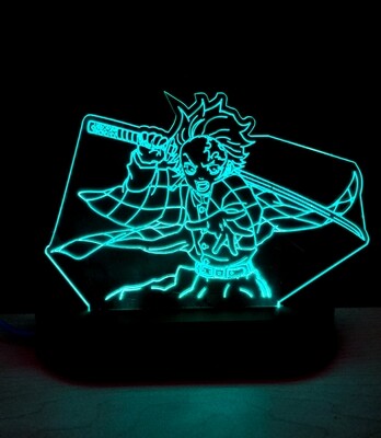 Lámpara Led Acrílico Tanjiro
