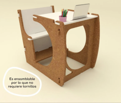 Pupitre Mesa Banco Escritorio Infantil Armable