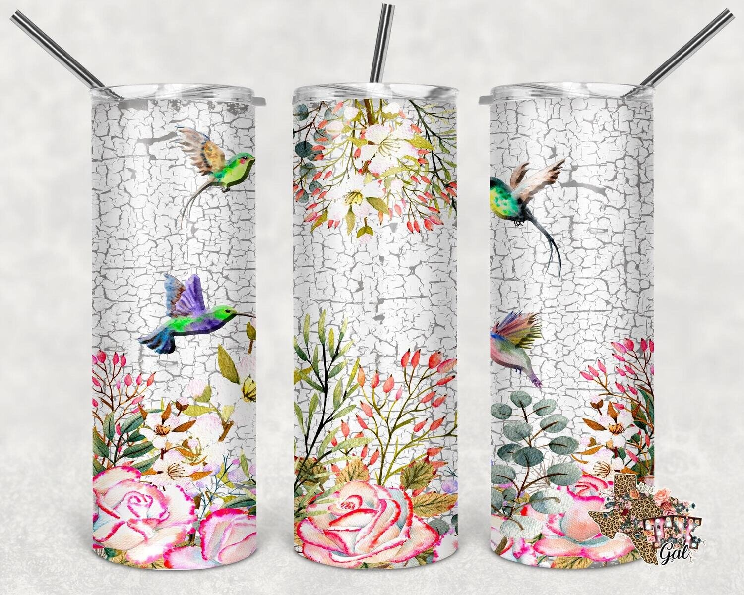 20 Oz skinny tumbler humming birds wrap tapered straight template digital download sublimation graphics instant download sublimation png