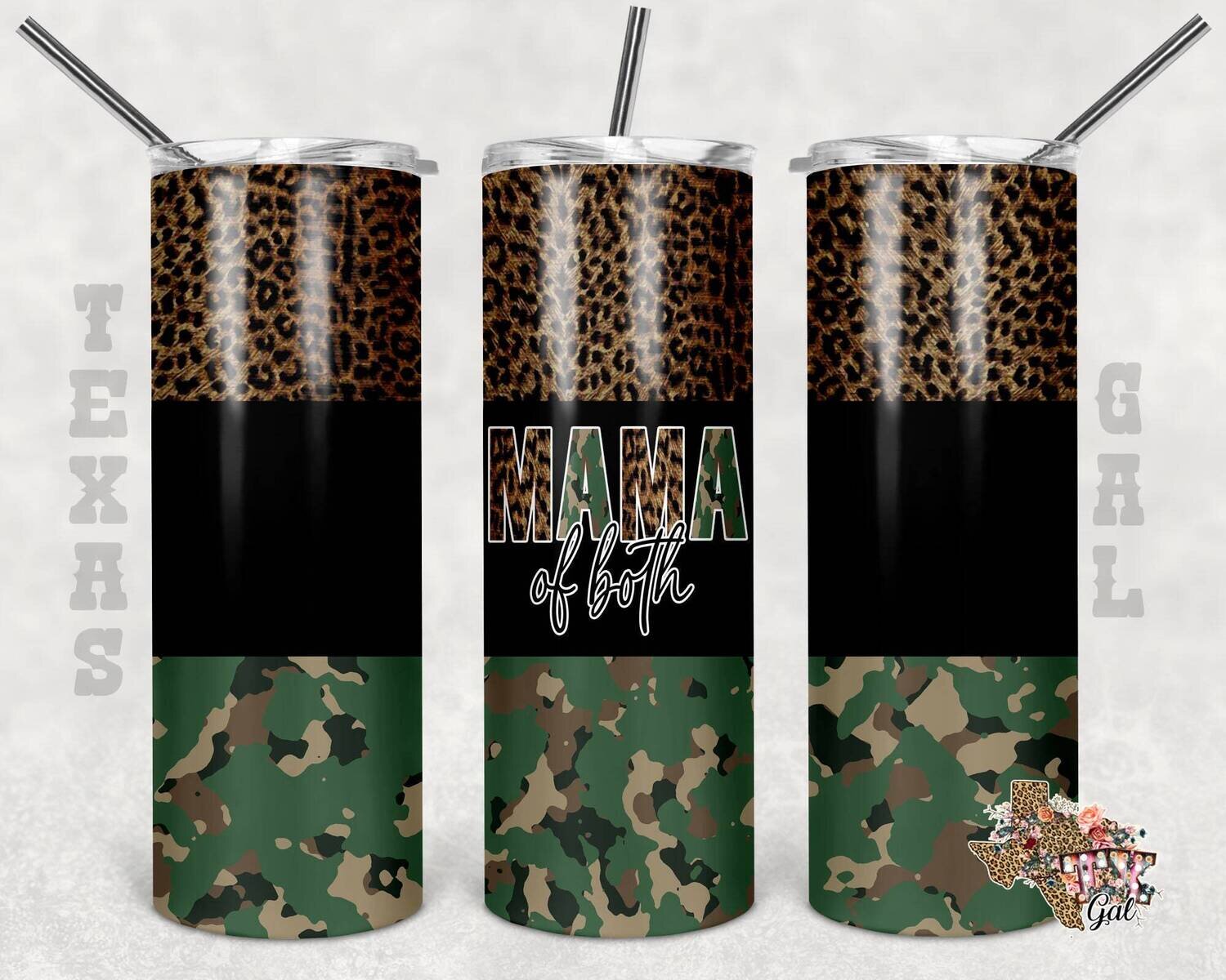 20 Oz skinny tumbler mom of both wrap tapered straight template digital download sublimation graphics instant download sublimation