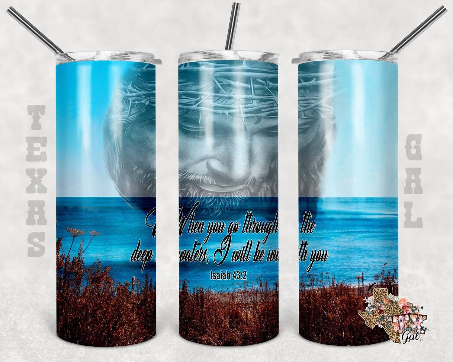 20 Oz skinny tumbler Jesus Water wrap tapered straight template digital download sublimation graphics instant download sublimation png