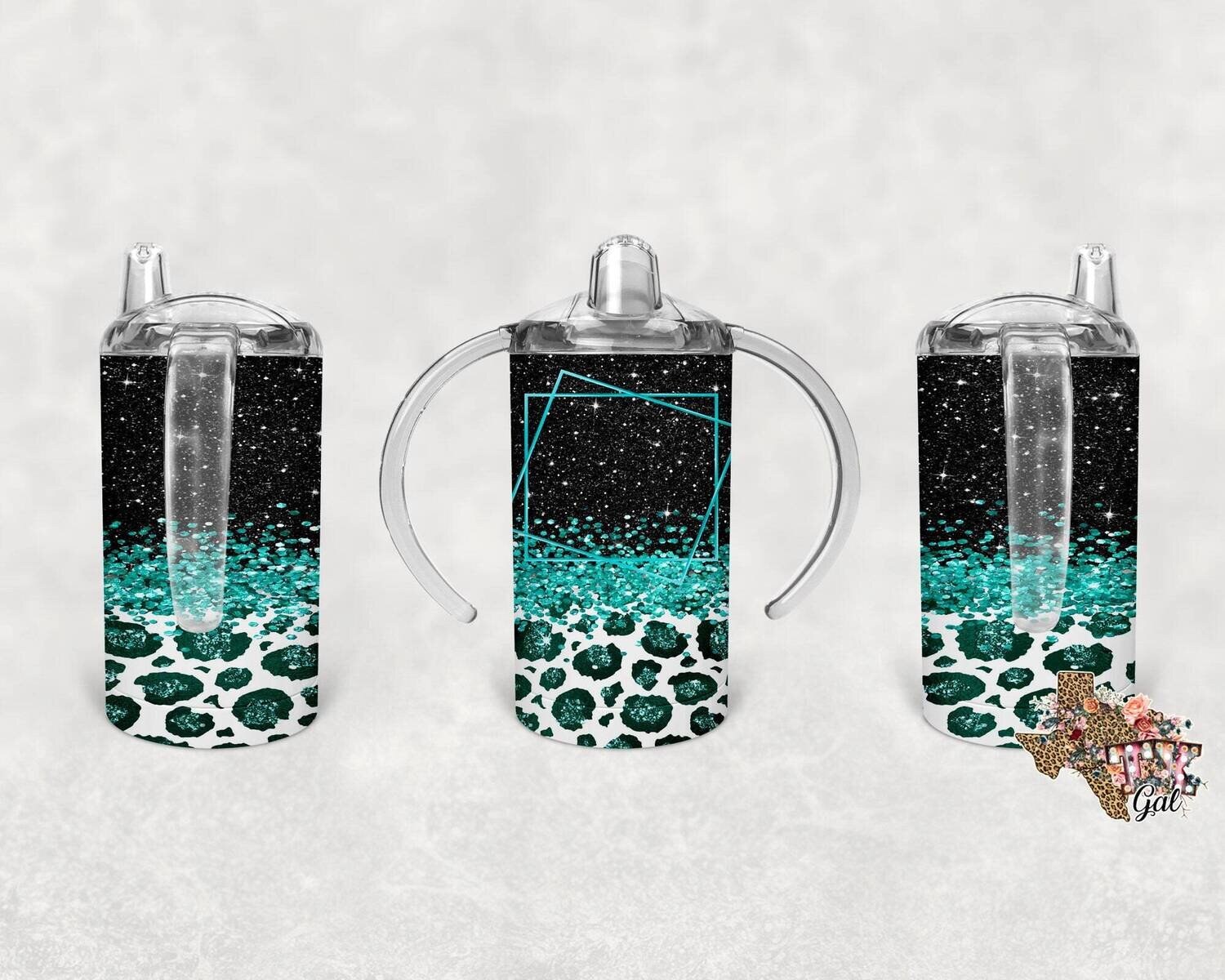 Leopard, Glitter, Sippy cup, Tumbler design, 12 oz sippy cup design, tumbler, sublimation, digital download, PNG