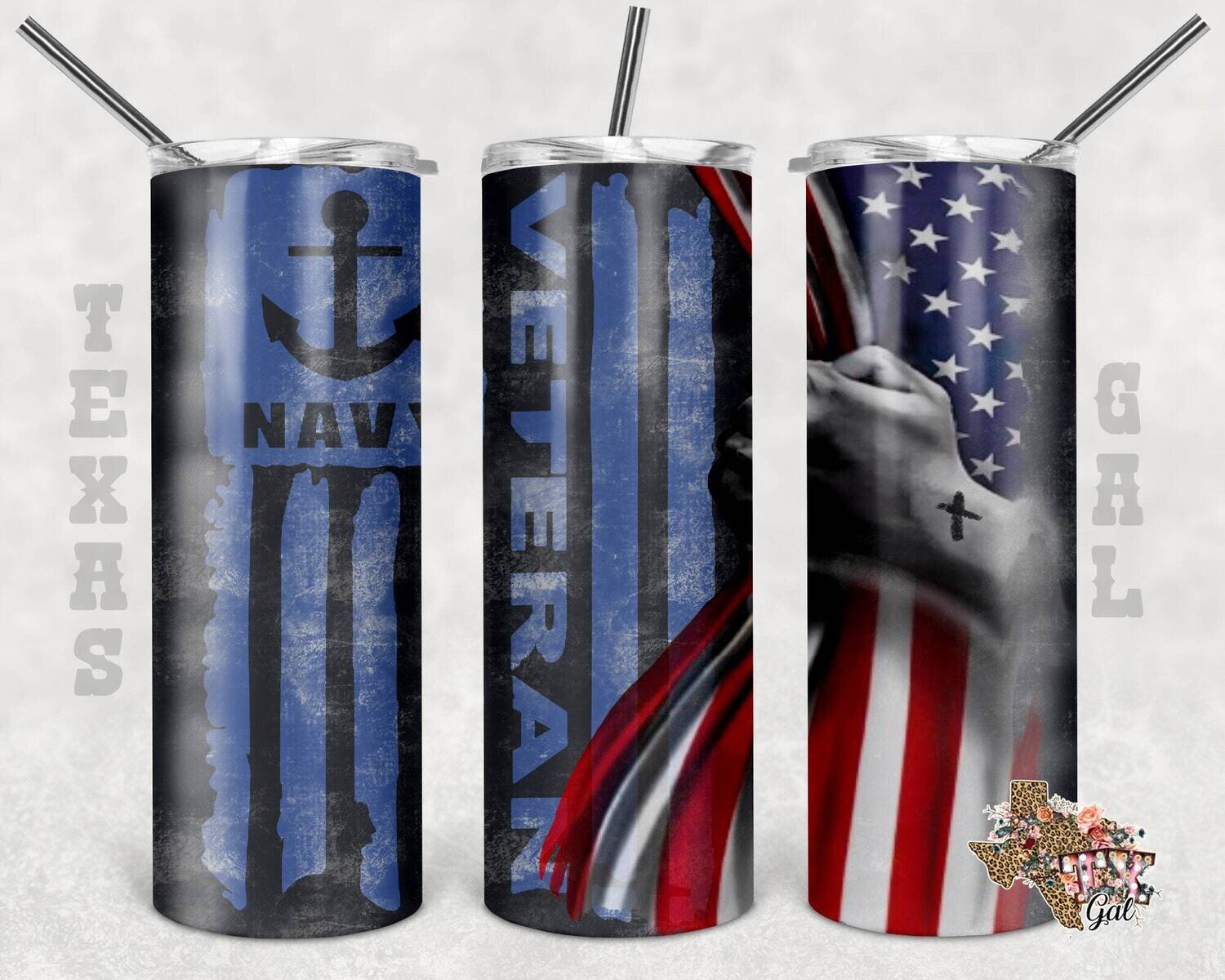 20 Oz skinny tumbler Navy flag wrap tapered straight template digital download sublimation graphics instant download sublimation