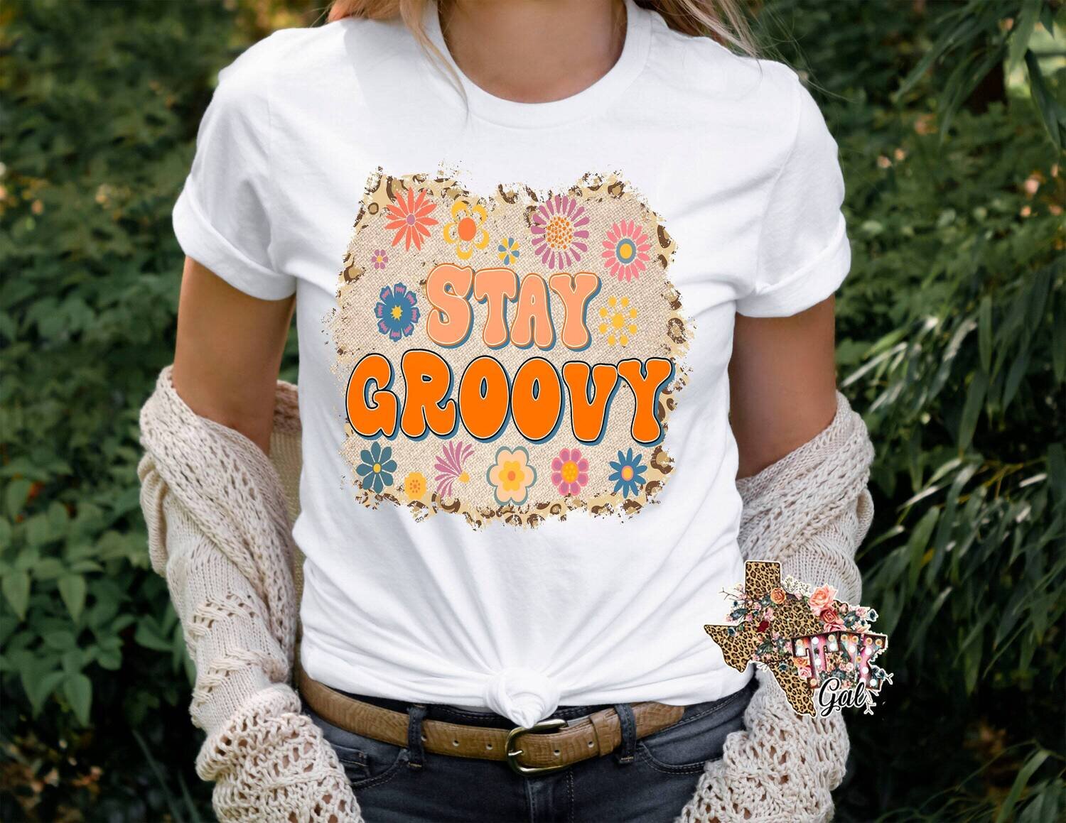 Stay Groovy T-shirt PNG Sublimation Digital Download