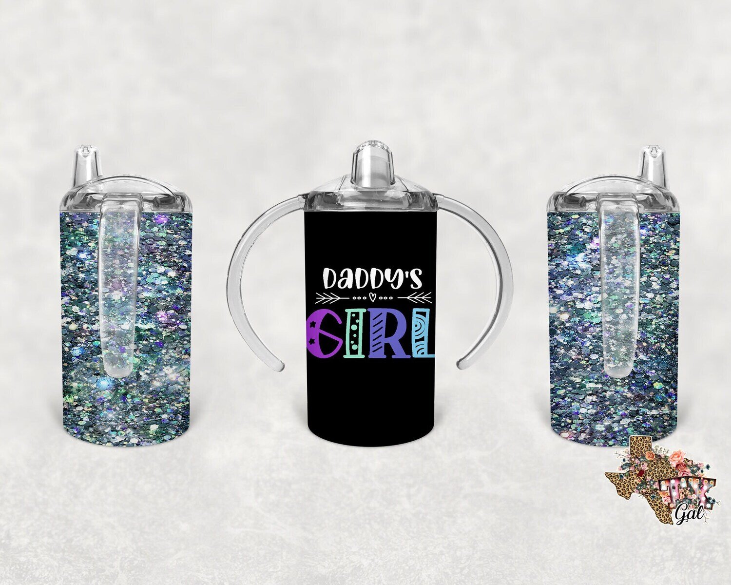 Daddy's Girl, Glitter, Sippy cup, Tumbler design, 12 oz sippy cup design, tumbler, sublimation, digital download, PNG