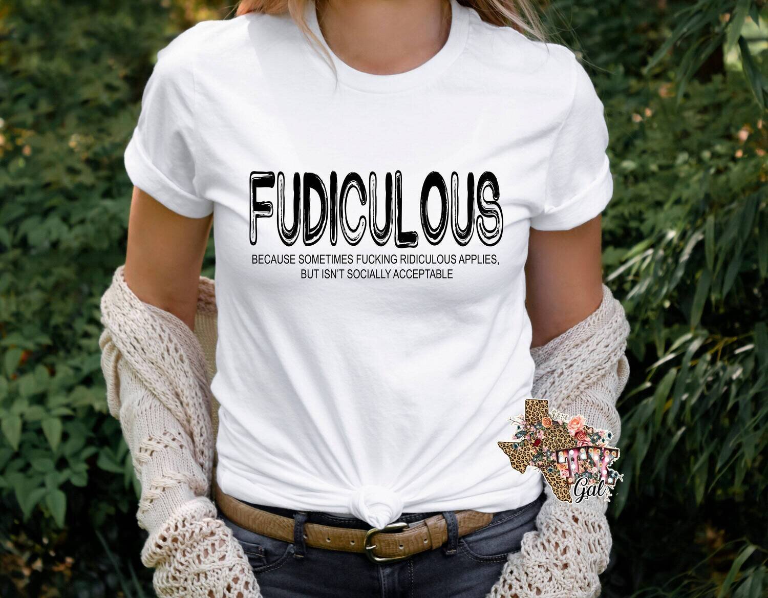 Fudiculous T-shirt PNG Sublimation Digital Download