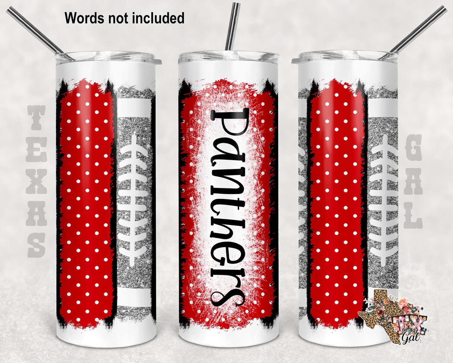 20 oz Skinny Tumbler Football Personalize School Spirit Seamless Sublimation Design PNG Instant DIGITAL ONLY
