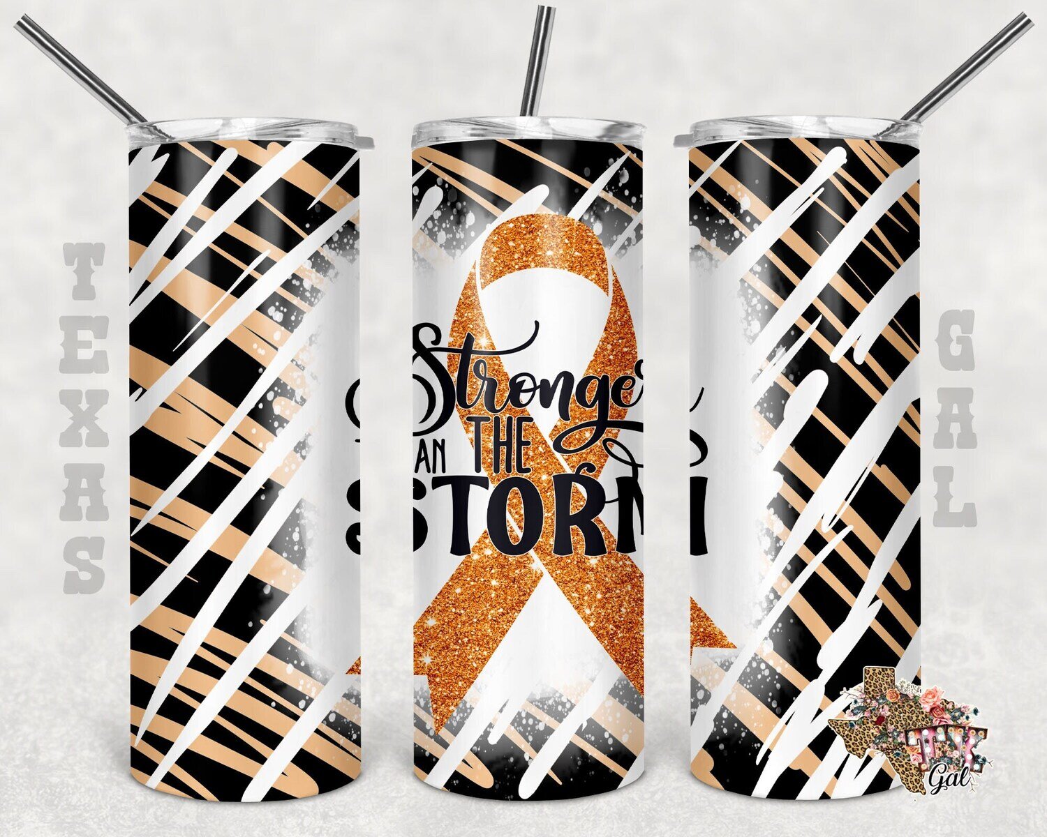 Stronger than the storm, Leukemia, Tumbler design, 20 oz skinny tumbler design, tumbler, sublimation, digital download, PNG