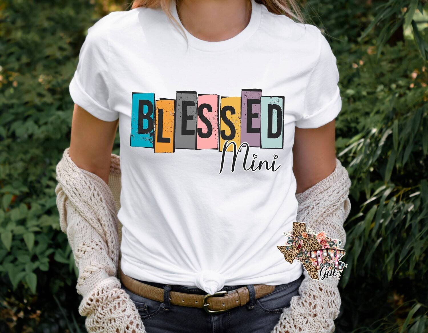 Blessed Mini T-shirt PNG Sublimation Digital Download