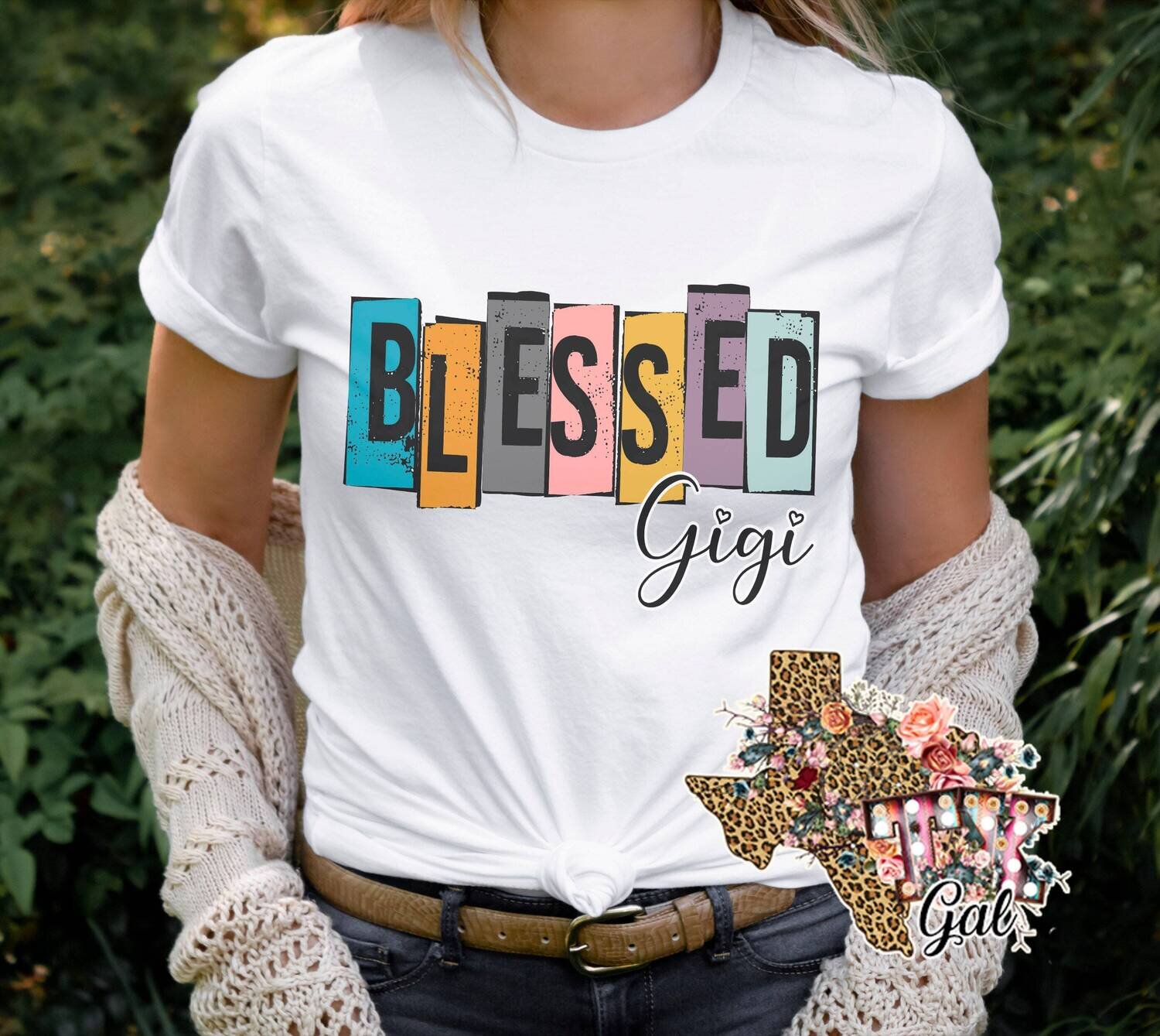 Blessed Gigi T-shirt PNG Sublimation Digital Download