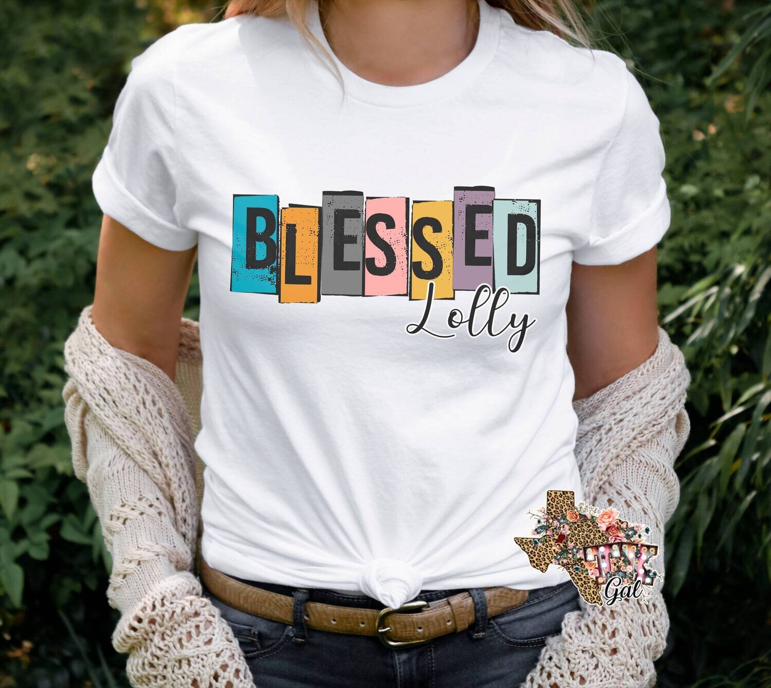 Blessed Lolly T-shirt PNG Sublimation Digital Download
