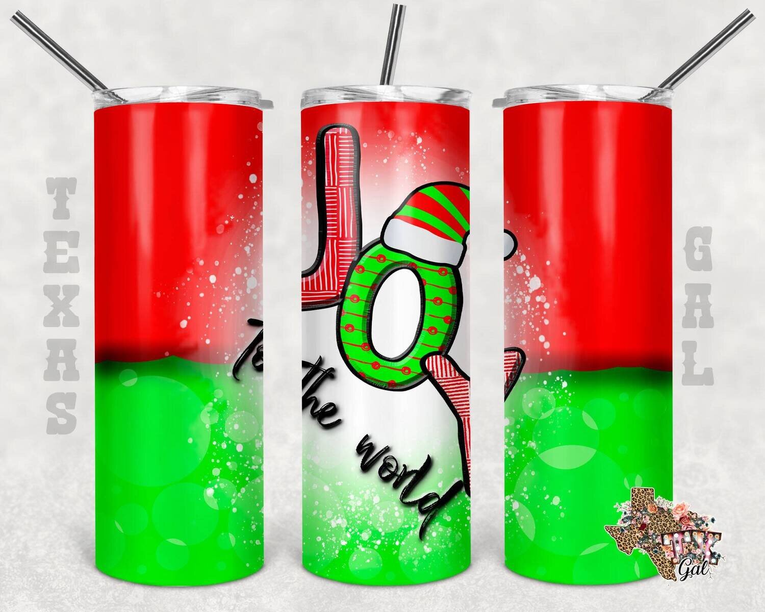 Christmas, Joy, Tumbler design, 20 oz skinny tumbler design, tumbler, sublimation, digital download, PNG