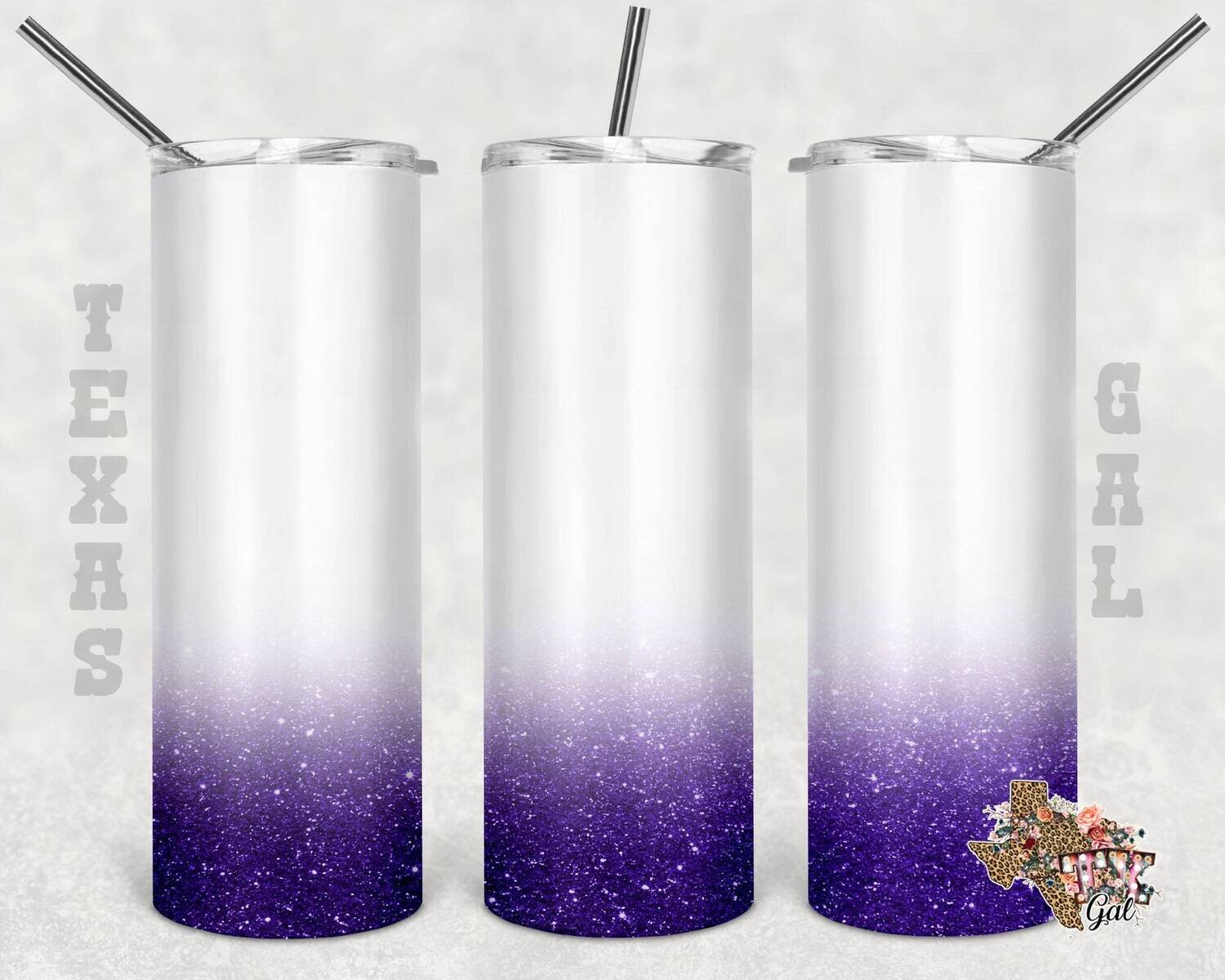 20 Oz skinny tumbler Ombre Glitter wrap tapered straight template digital download sublimation graphics instant download sublimation png