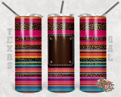 20 Oz skinny tumbler serape leather wrap tapered straight template digital download sublimation graphics instant download sublimation png