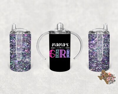 Mama's Girl, Glitter, Sippy cup, Tumbler design, 12 oz sippy cup design, tumbler, sublimation, digital download, PNG