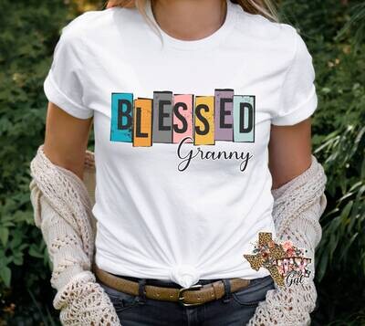 Blessed Granny T-shirt PNG Sublimation Digital Download
