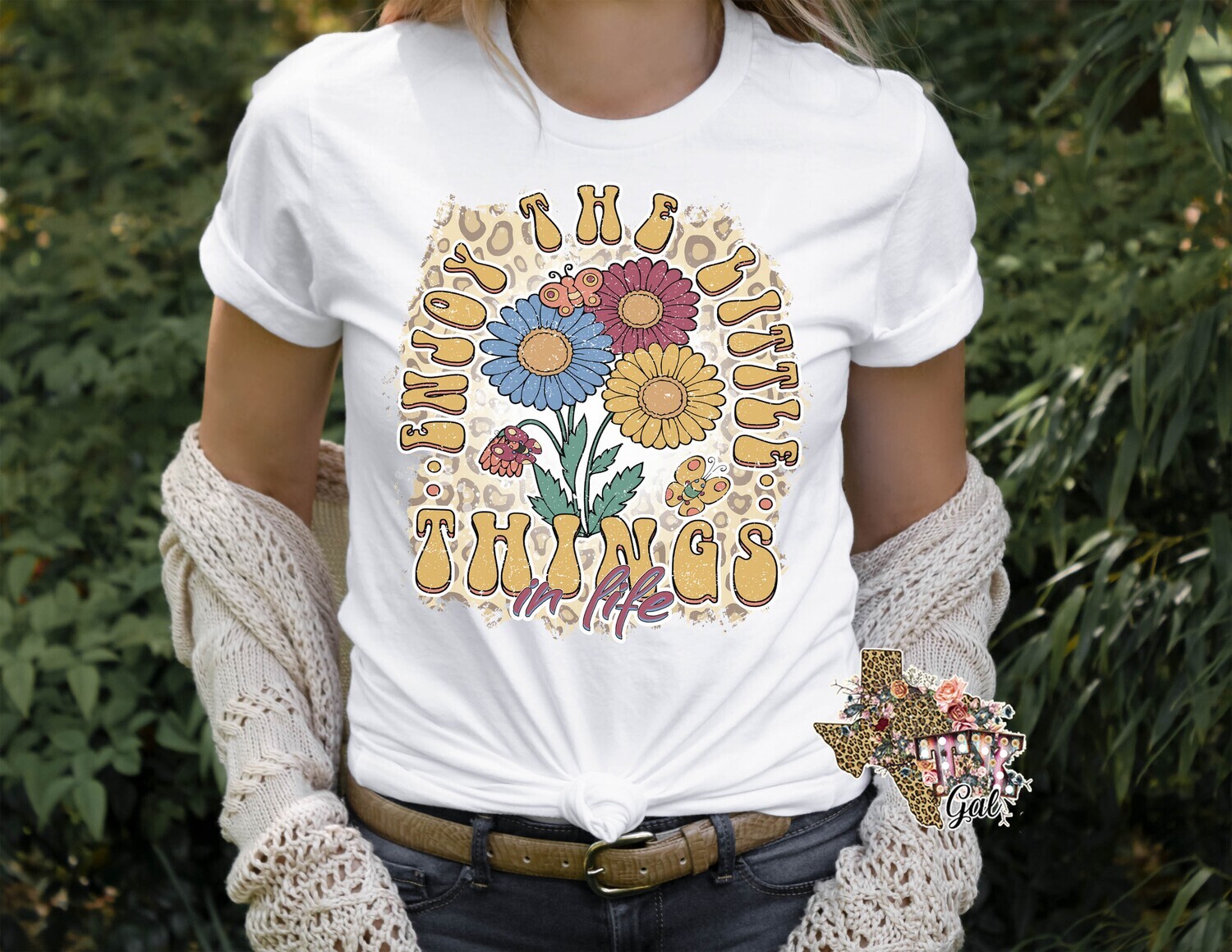 Enjoy The Small Things In Life T-shirt PNG Sublimation Digital Download