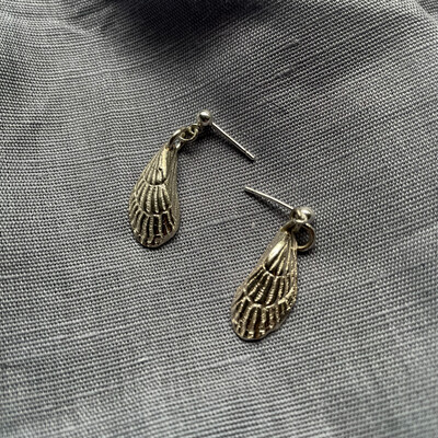 Ribbed mussel Earrings