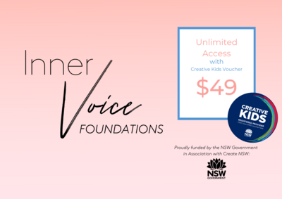 InnerVoice Foundations - Online Course - with NSW Creative Kids Voucher