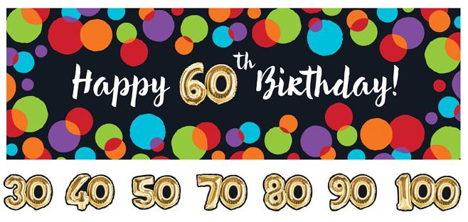 Balloon Birthday Banner