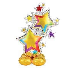 Colorful Star Cluster 59" tall