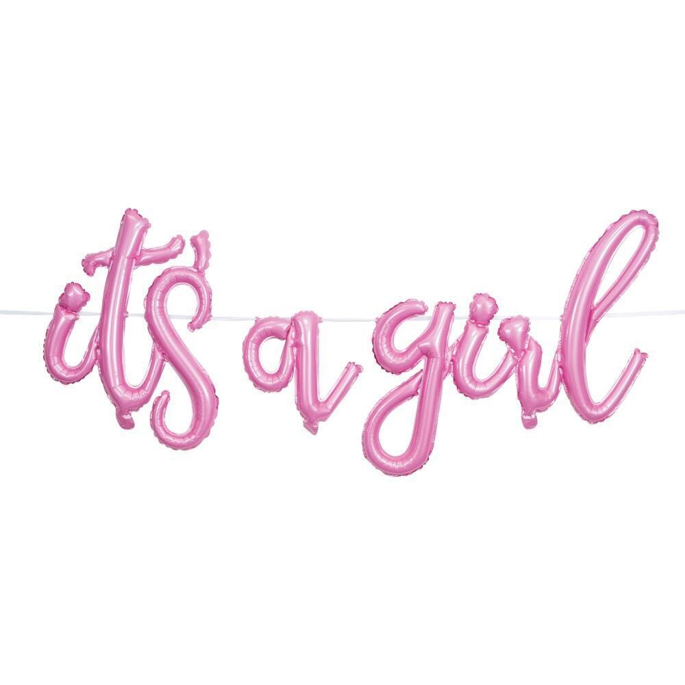 It's a girl - Balloon Banner 8 ft x 29 in