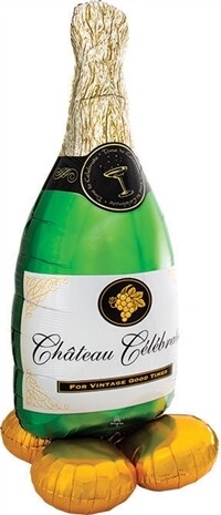 Bubbly Wine Bottle Airloonz, 60" tall