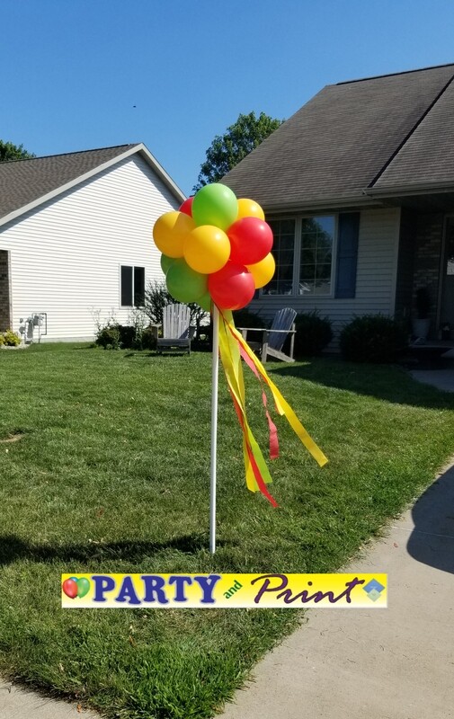 Basic Balloon Cluster Yard Pole