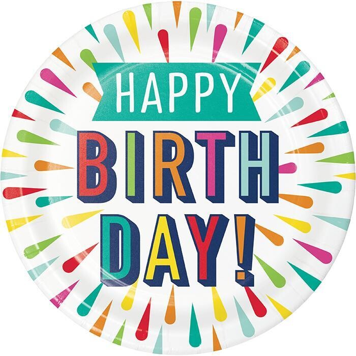 Birthday Burst  Tableware Theme