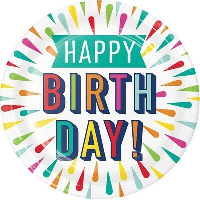 Birthday Burst  Tableware Theme