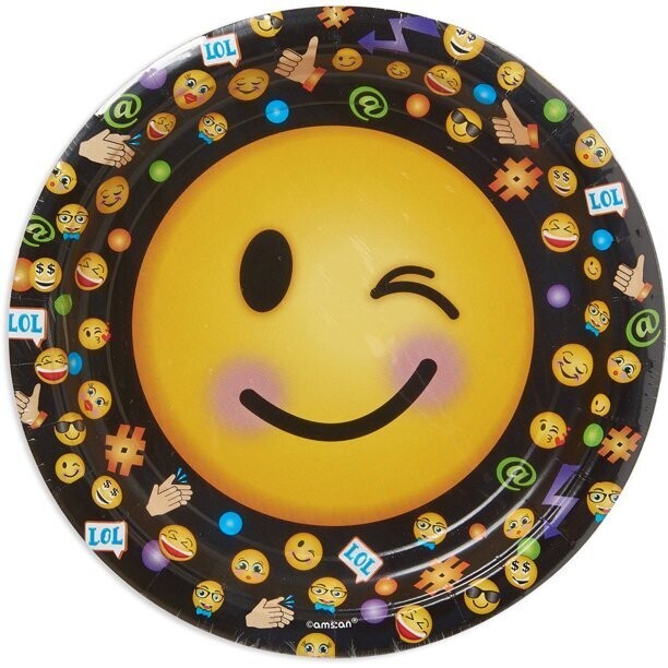 LOL Emoji 9" Plates