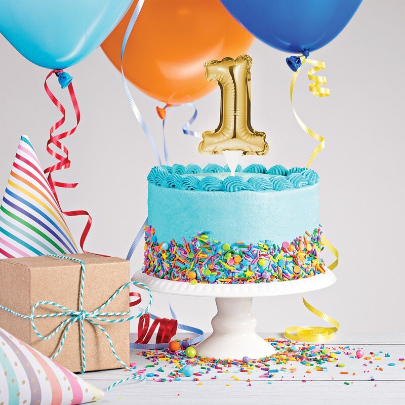 Cake Topper Number Balloons