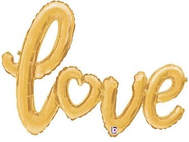 Love - Foil Air Filled Script Balloon