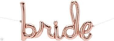 Bride - Rose Gold, Air filled balloon