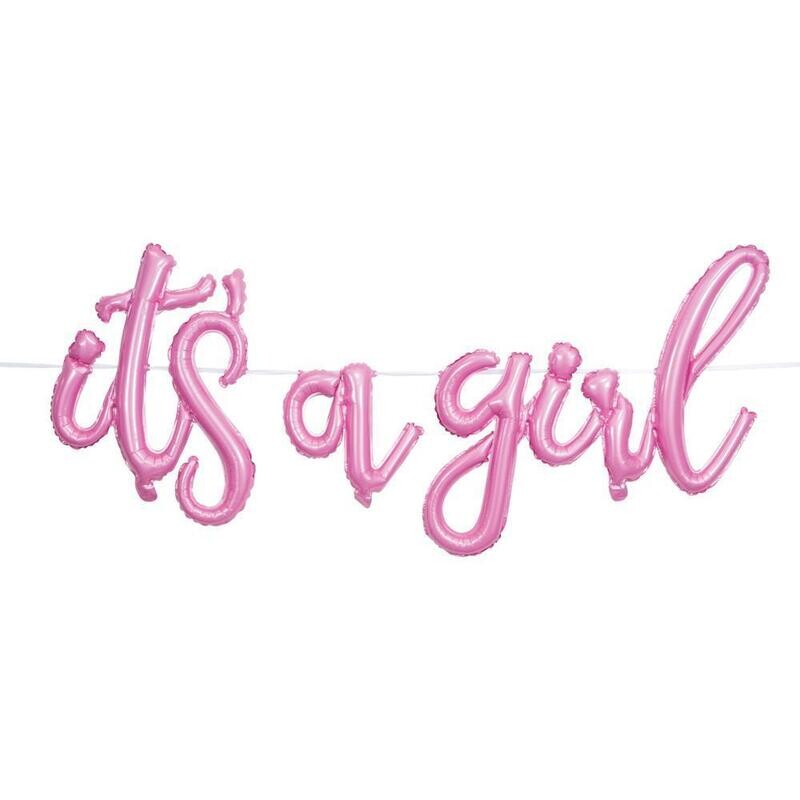 It's a girl - Balloon Banner 8 ft x 29 in