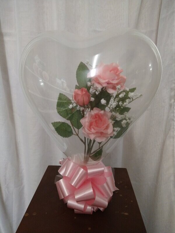 Stuffed Heart Balloon Floral - Click for more options