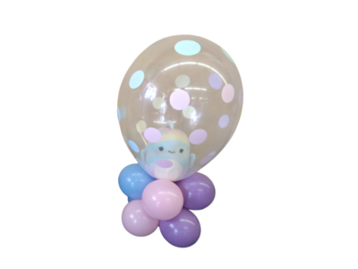 Stuffed Gift Balloon with mini Squishmallow