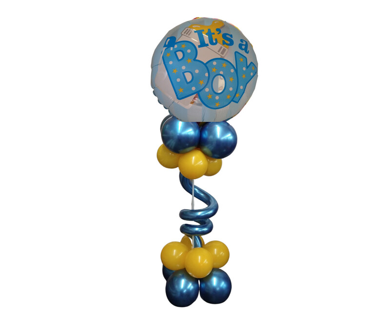 Tall Table Centerpiece with 18 inch Baby Foil