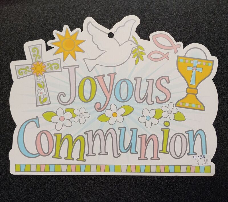 Joyous Communion Sign
