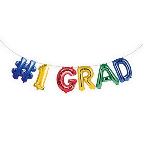 #1 Grad Balloon Banner