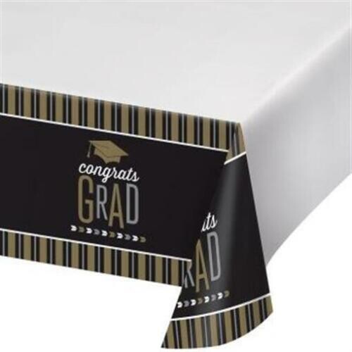 Congrats Grad Plastic Table Cover (54" x 102")