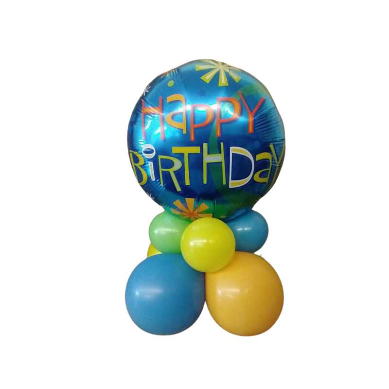 18" Foil Balloon Tabletop Birthday Centerpiece