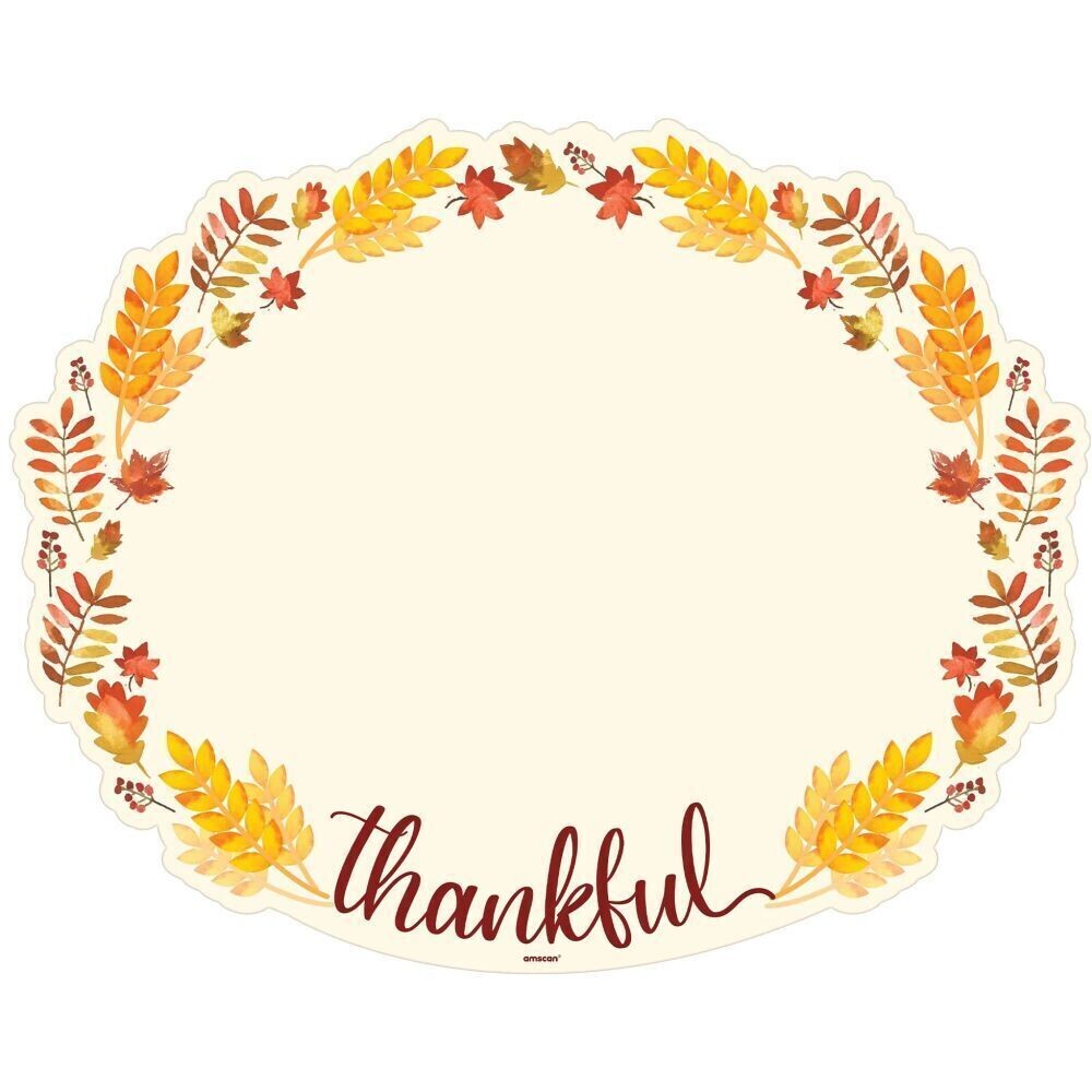 Oval Thanksgiving Placemats (24 ct.)