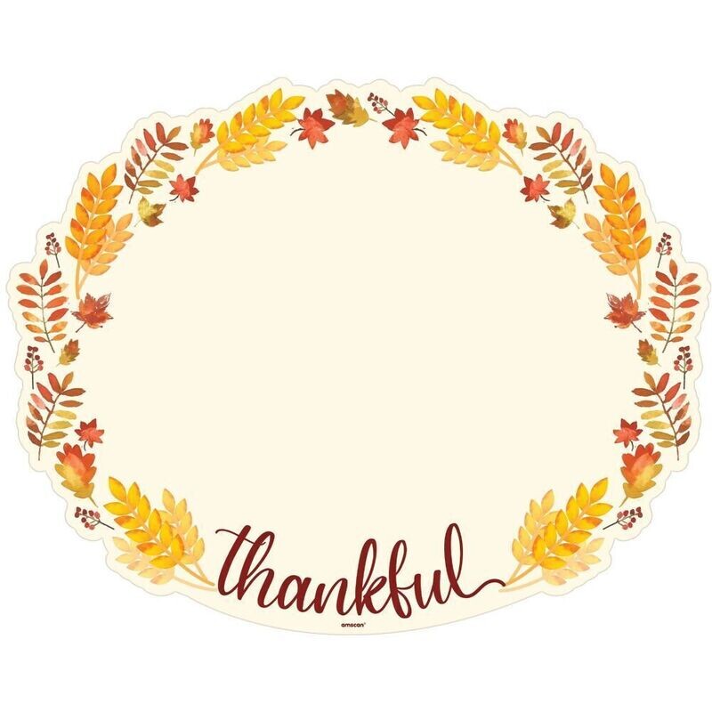 Oval Thanksgiving Placemats (24 ct.)