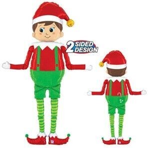 Special Delivery Jingles Elf Helium Balloon - 5 Feet Tall!